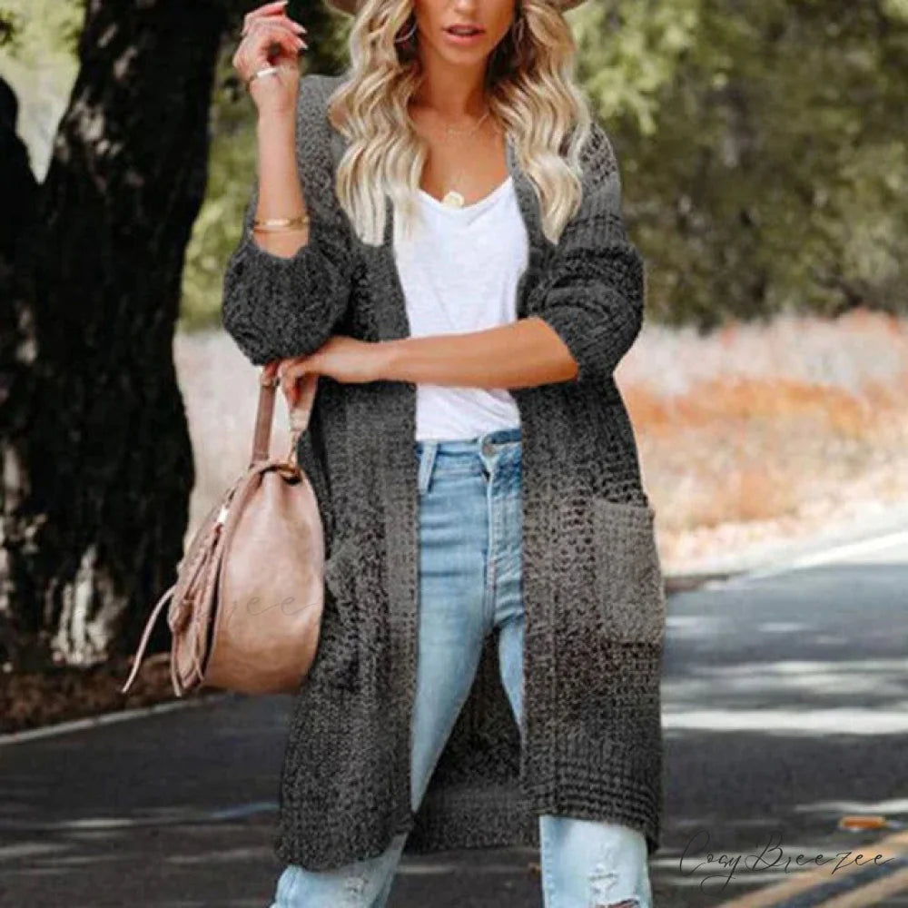 Gradient Knitted Cardigan