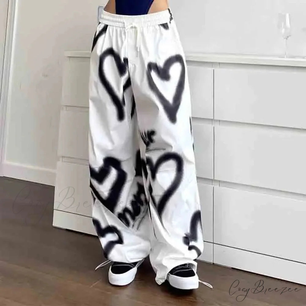 Graffiti Hip Hop Loose Relaxed Pants pants-241228