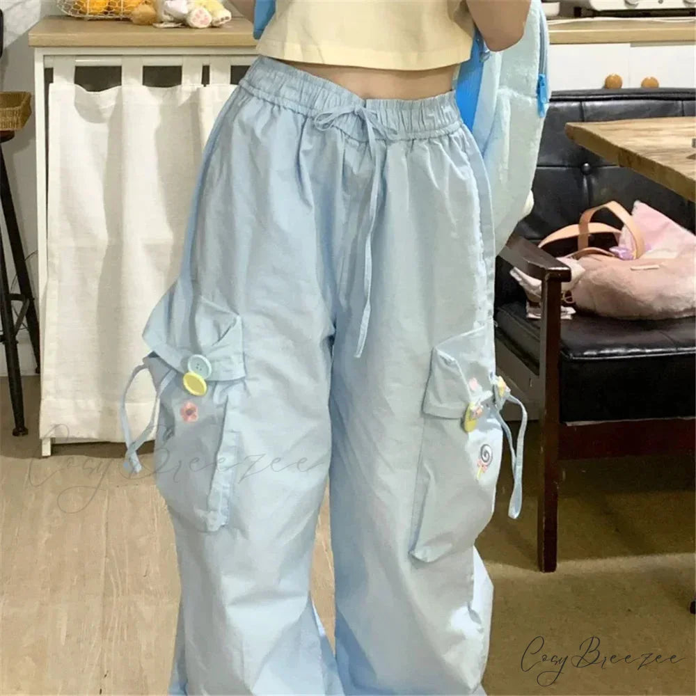 Graffiti Spacious Stretchy Pull-Tie Jogger Pant pant-250223