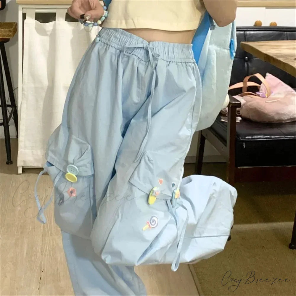Graffiti Spacious Stretchy Pull-Tie Jogger Pant pant-250223
