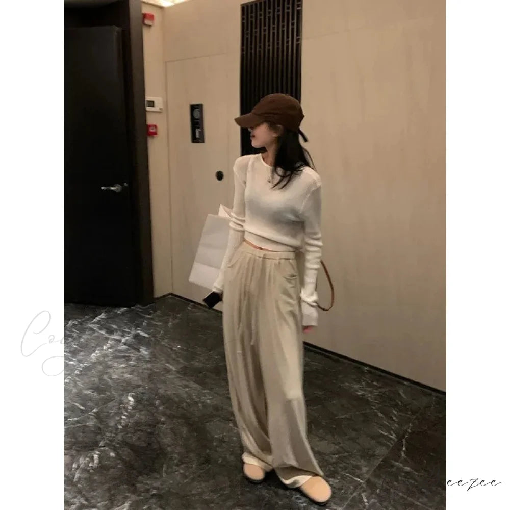 Grey Oversized Baggy Pants pants-241228