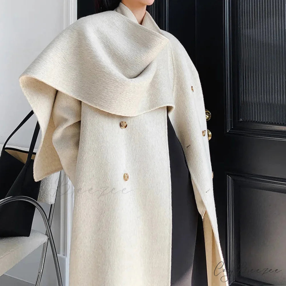 Handmade Cashmere Wool Belted Coat overcoats-241228