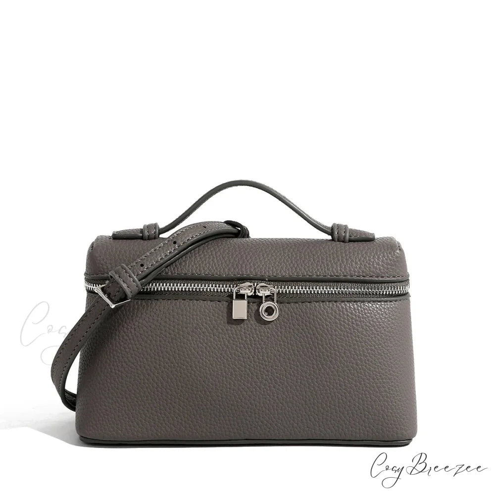 Handwoven Straw Beach Crossbody Handbag Dark grey handbag-250126