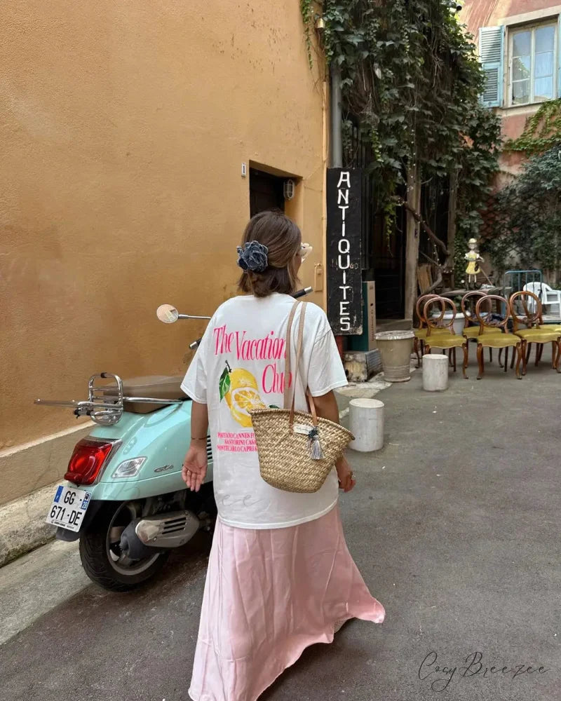 Harajuku Cute Lemon Graphic T-shirt white1 / S t-shirt-250223