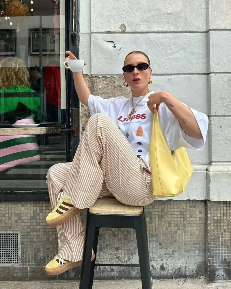 Harajuku Cute Lemon Graphic T-shirt white3 / S t-shirt-250223
