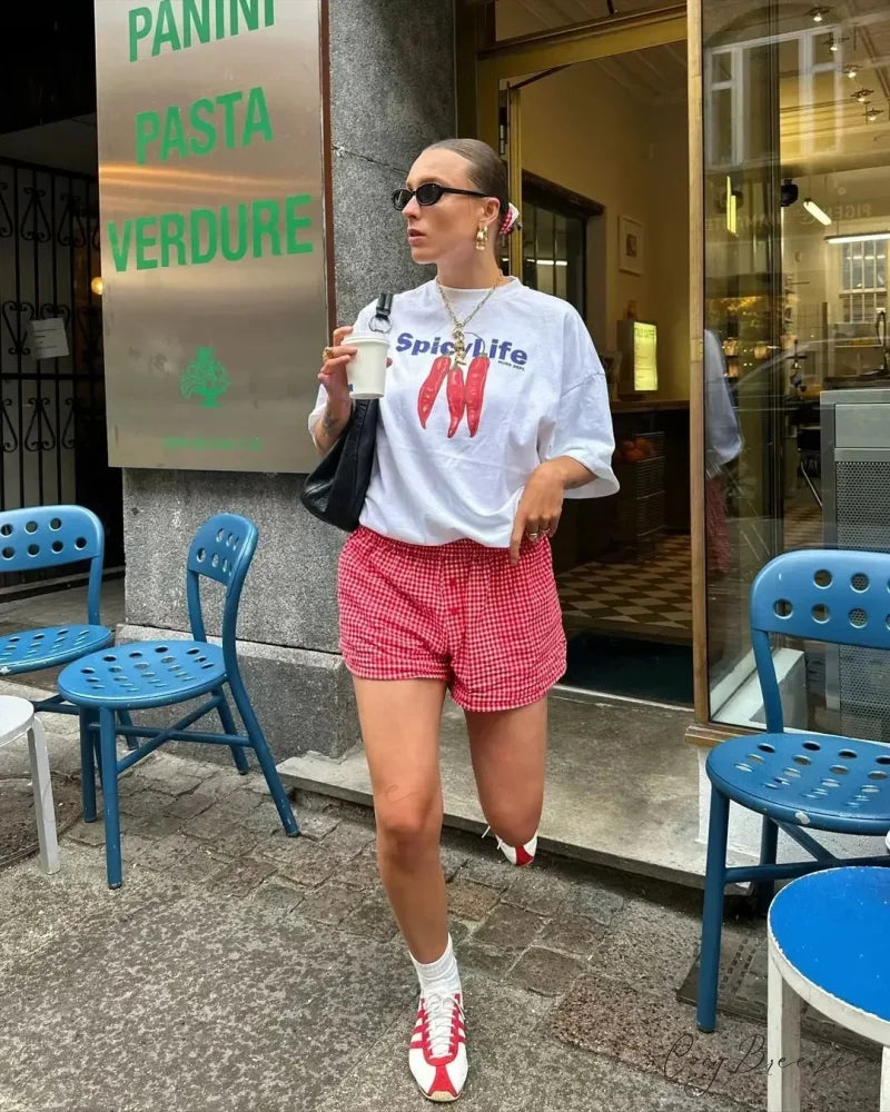 Harajuku Cute Lemon Graphic T-shirt white5 / S t-shirt-250223