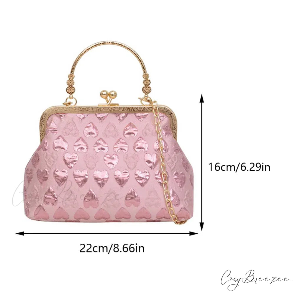 Heart Pattern Stylish Evening Clutch clutchbag-250126