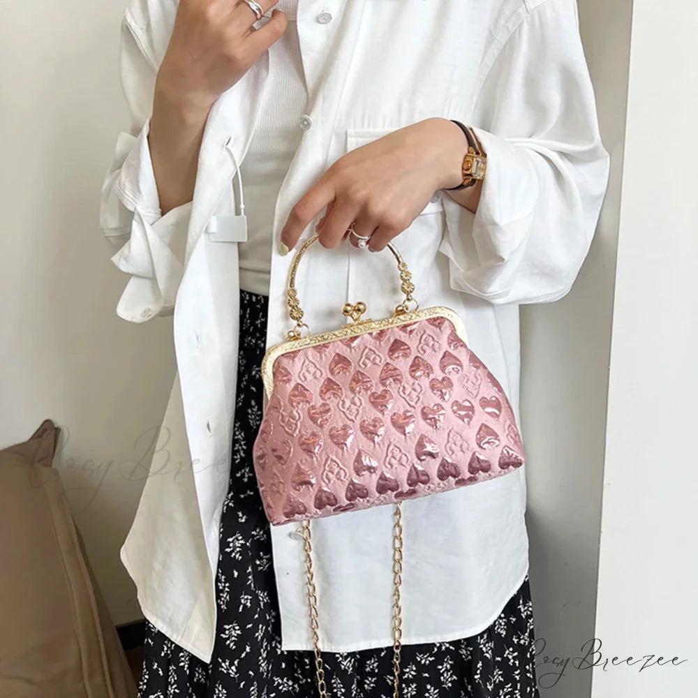 Heart Pattern Stylish Evening Clutch clutchbag-250126