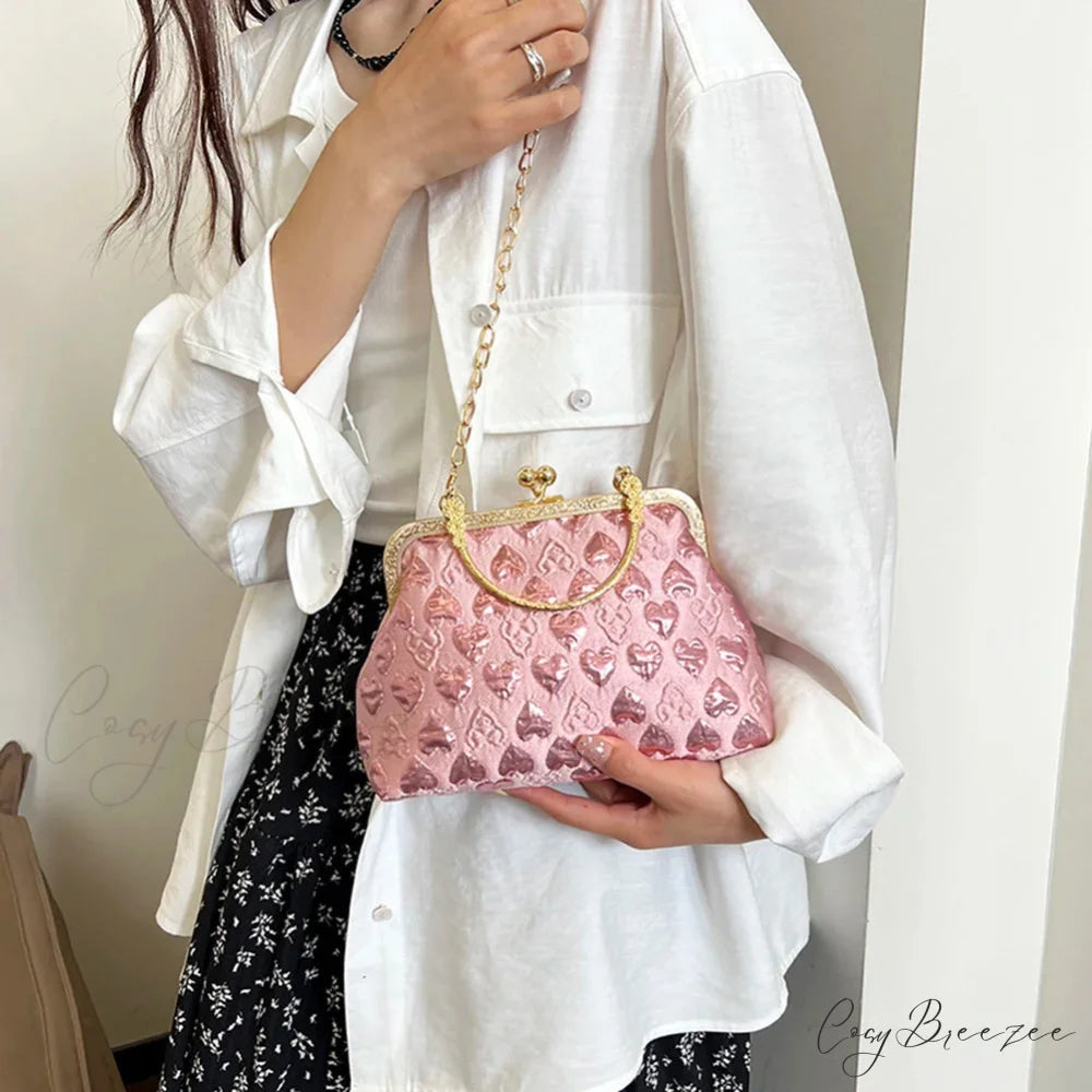Heart Pattern Stylish Evening Clutch clutchbag-250126