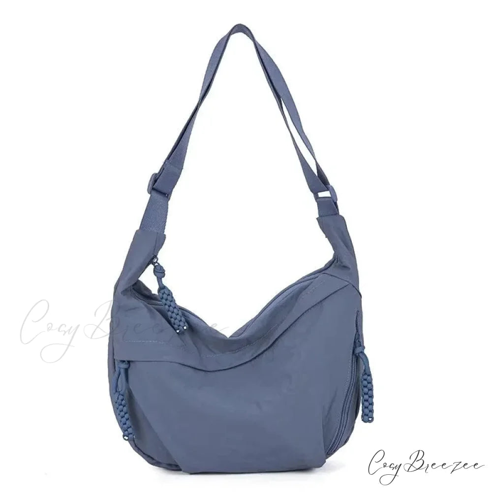 High Capacity Nylon Crossbody Messenger Blue crossbody-250126