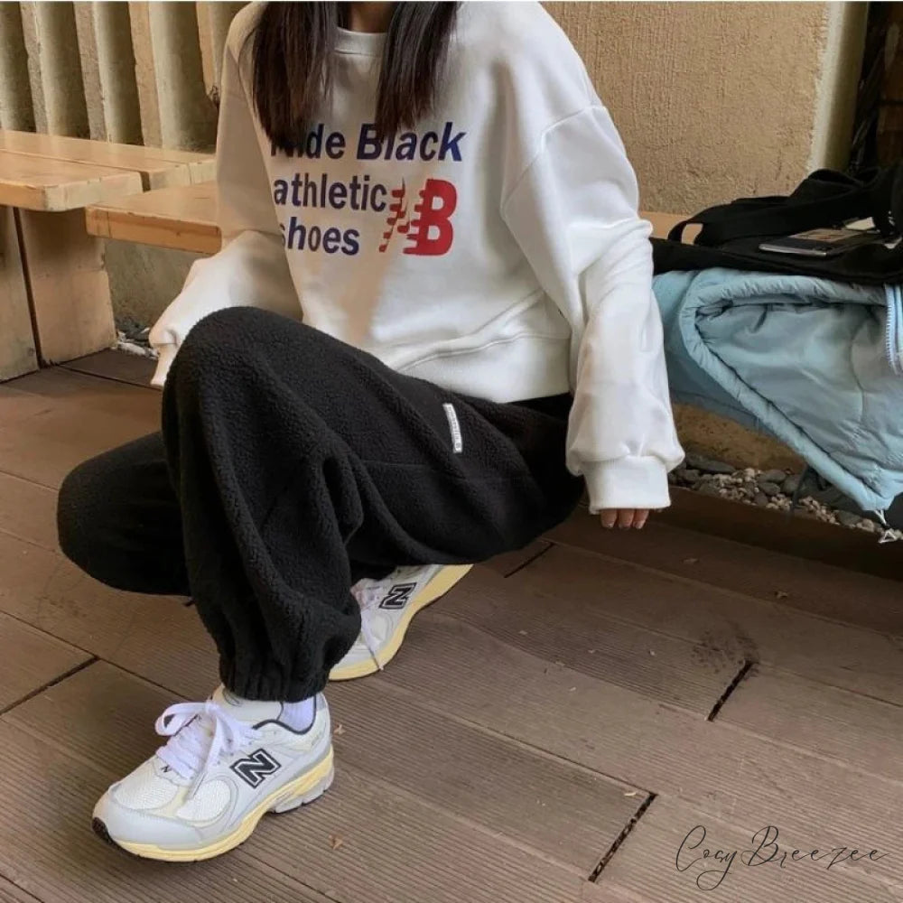 High Waist Grey Baggy Pants pants-241228