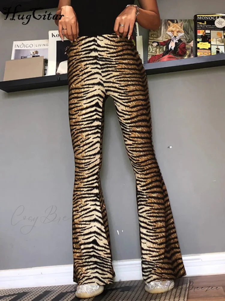 High Waist Leopard Print Leggings Sexy Bodycon Autumn Winter Pants