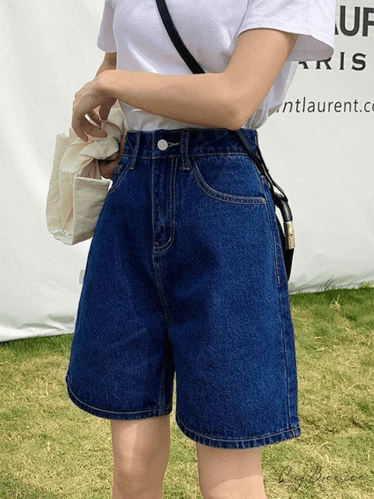 High Waist Split Trim Modern Vegan Midi Skirt - Khaki Navy Blue / S