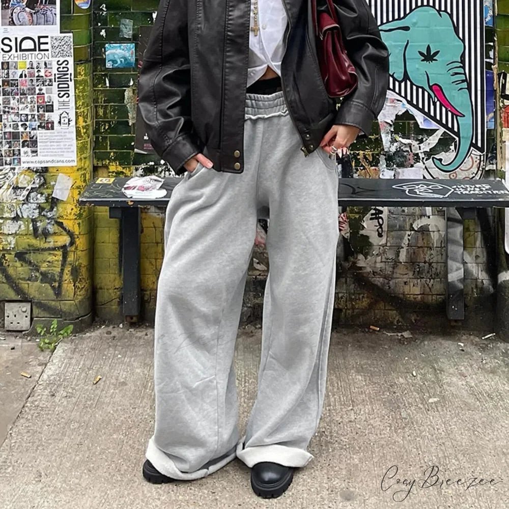 High Waisted Flowy Palazzo Pants pants-241228