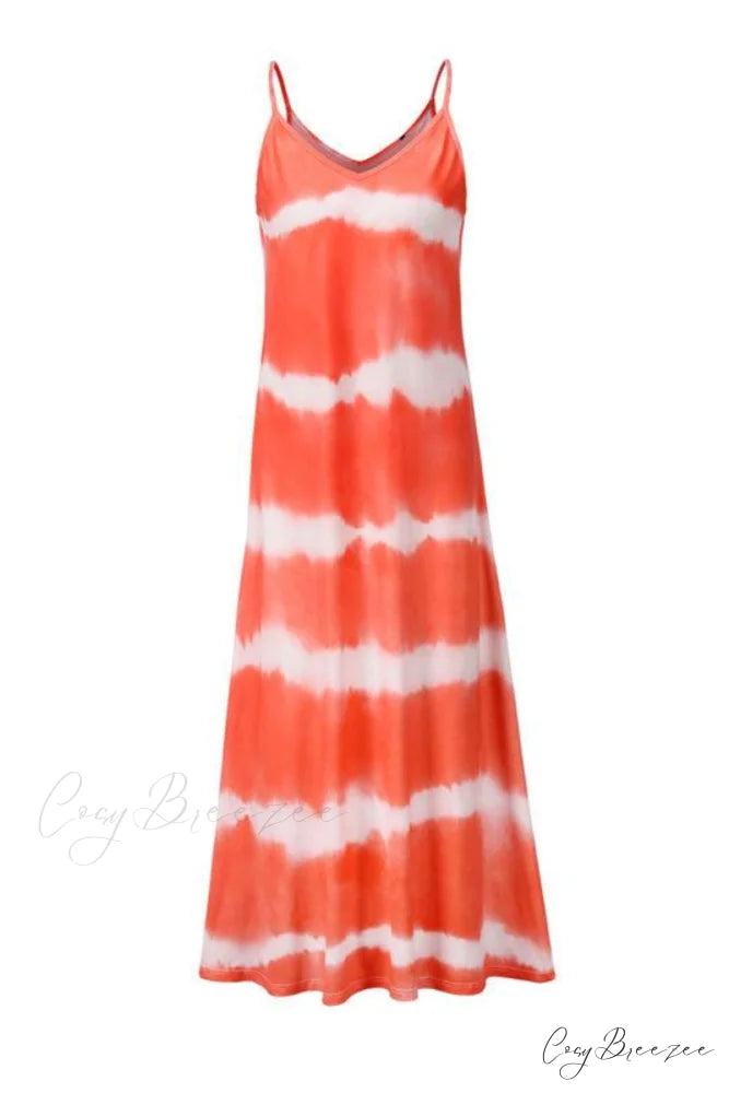Hot Deep V Print Modern Floral Women Formal Maxi Dress