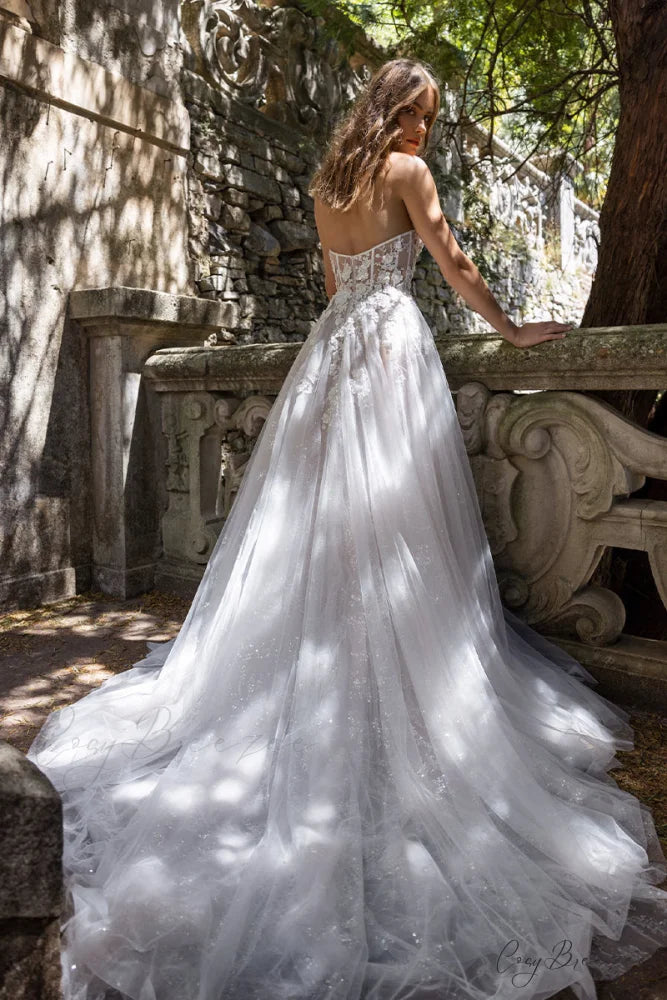 Infinite Love Strapless Trendy A-Line Wedding Dress