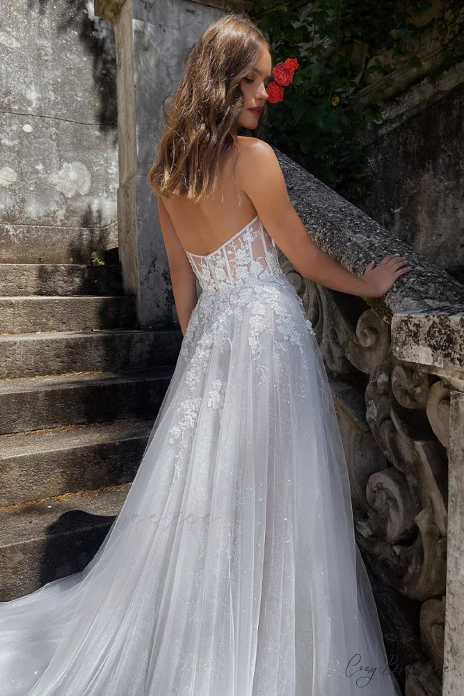 Infinite Love Strapless Trendy A-Line Wedding Dress
