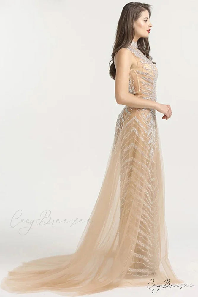 Irina Beaded Graceful Maxi Dress