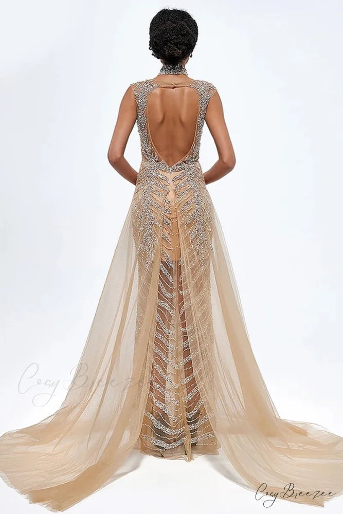Irina Beaded Graceful Maxi Dress