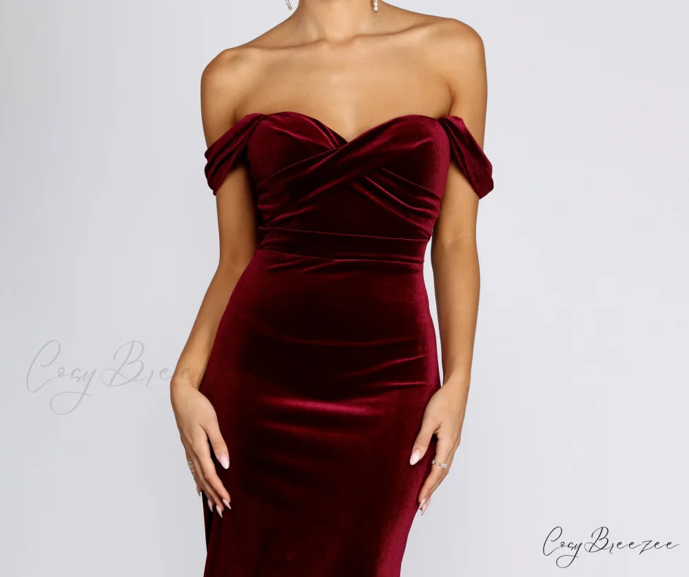 Jenisa Formal Off Charming The Shoulder Dress