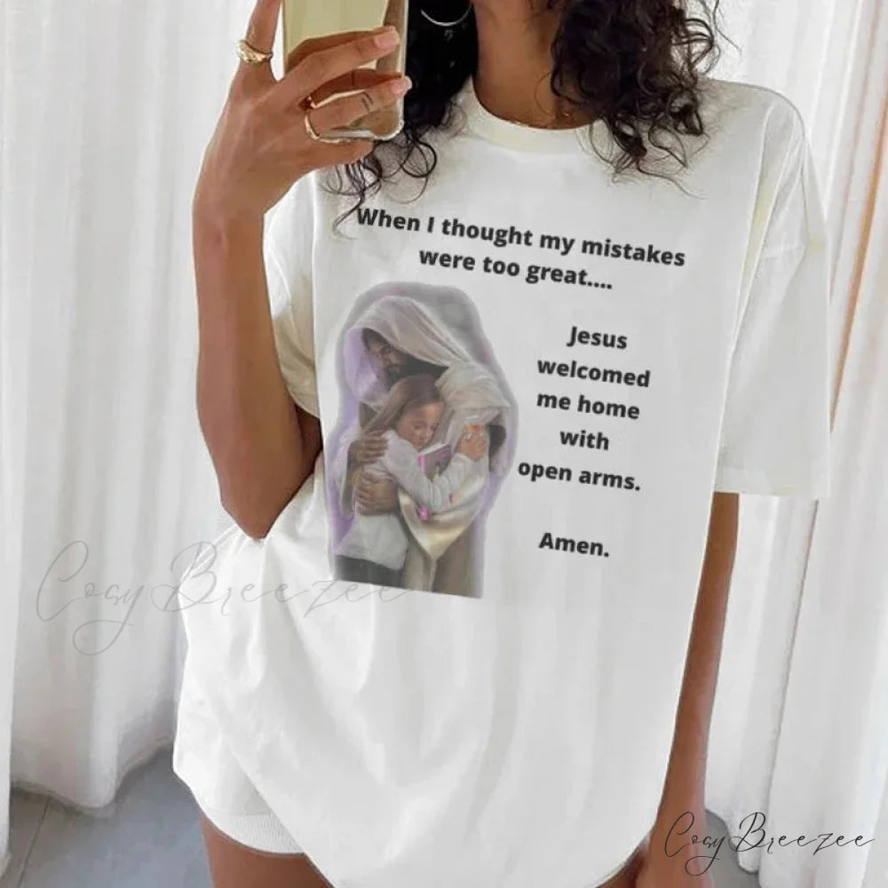 Jesus Devotion Prayer Short Sleeve Tee t-shirt-250223