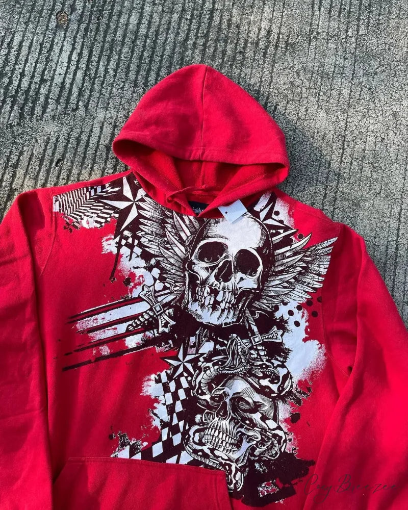 Joker Graphic Relaxed Hoodie hoodies-241228