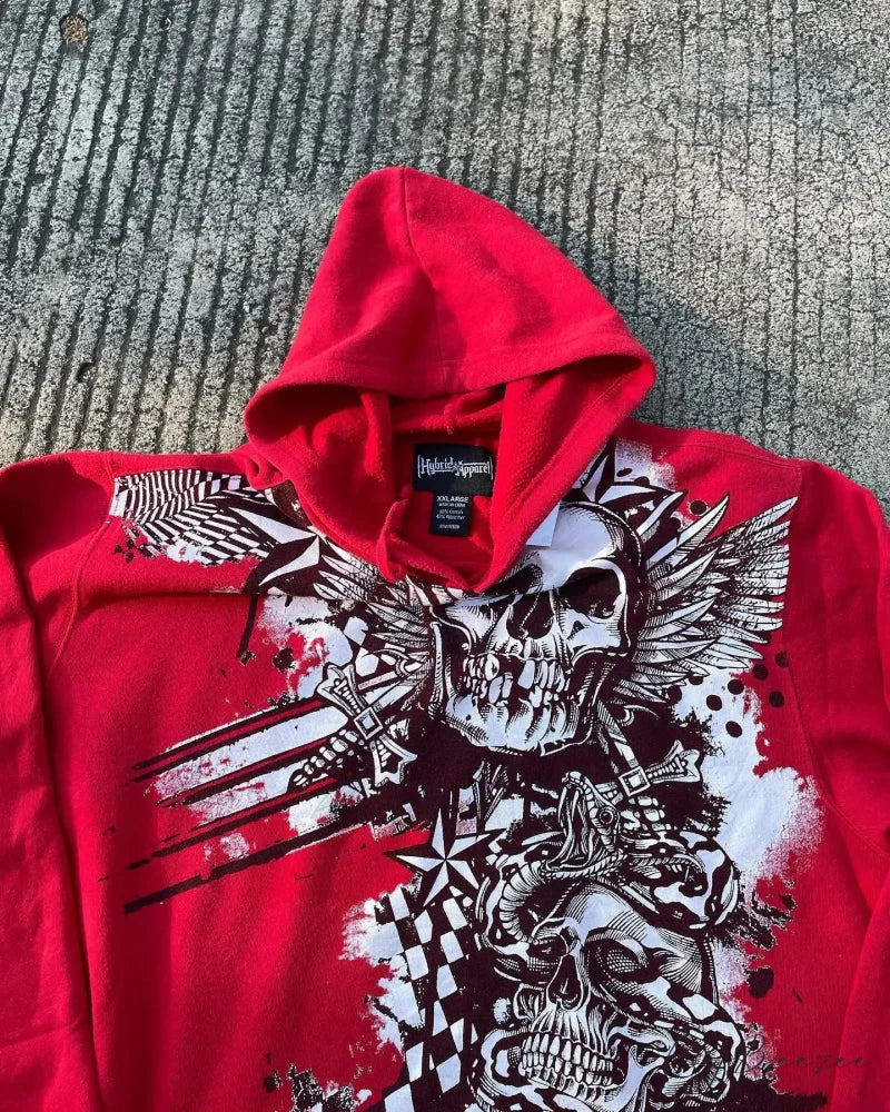 Joker Graphic Relaxed Hoodie hoodies-241228