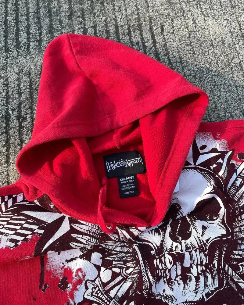 Joker Graphic Relaxed Hoodie hoodies-241228