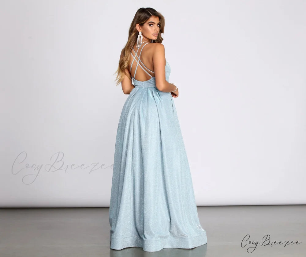 Jules Glitter Stylish Ball Gown