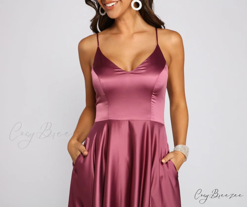 Juliet Formal High Charming Slit Dress 2