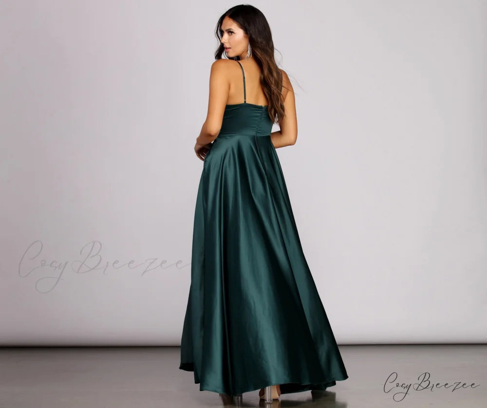 Juliet Formal Stylish High Slit Dress
