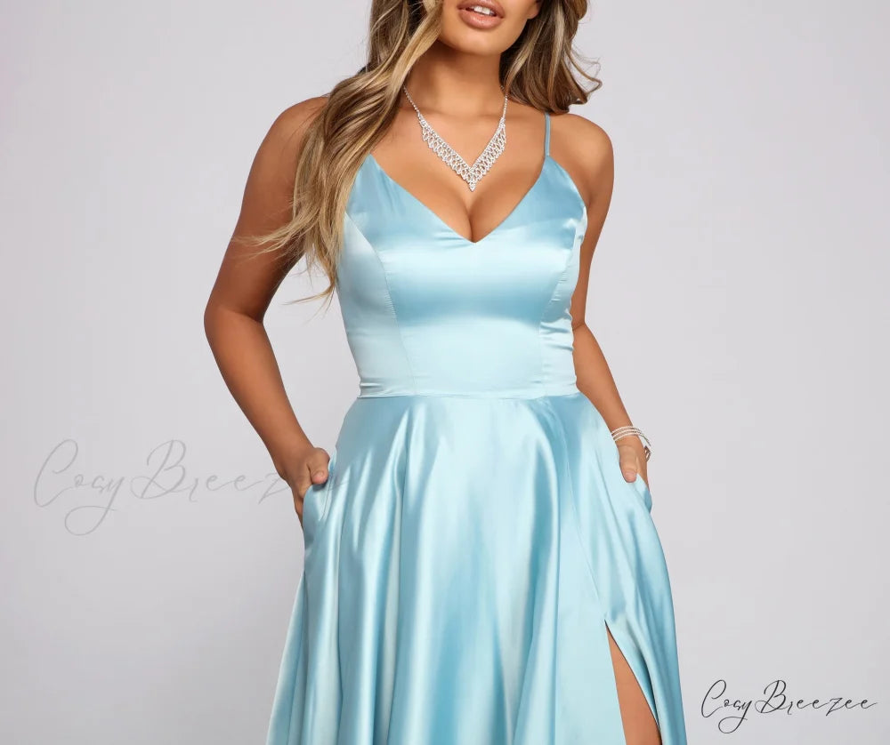 Juliet Formal Stylish High Slit Dress