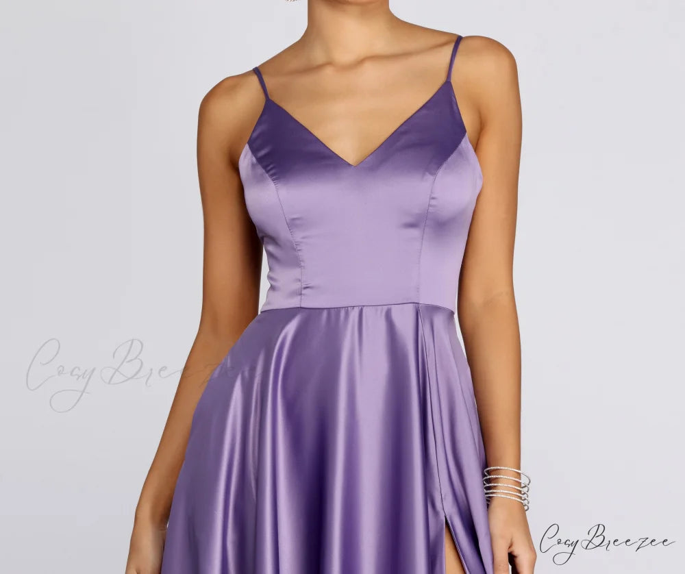 Juliet Formal Stylish High Slit Dress
