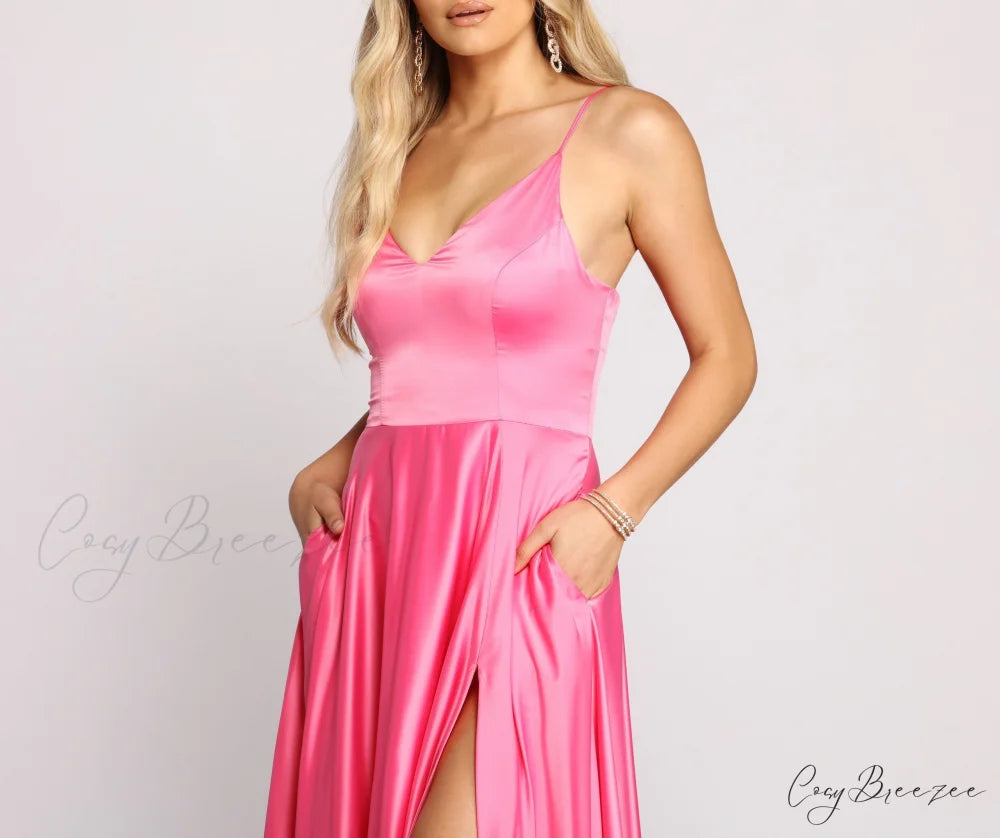 Juliet Formal Stylish High Slit Dress