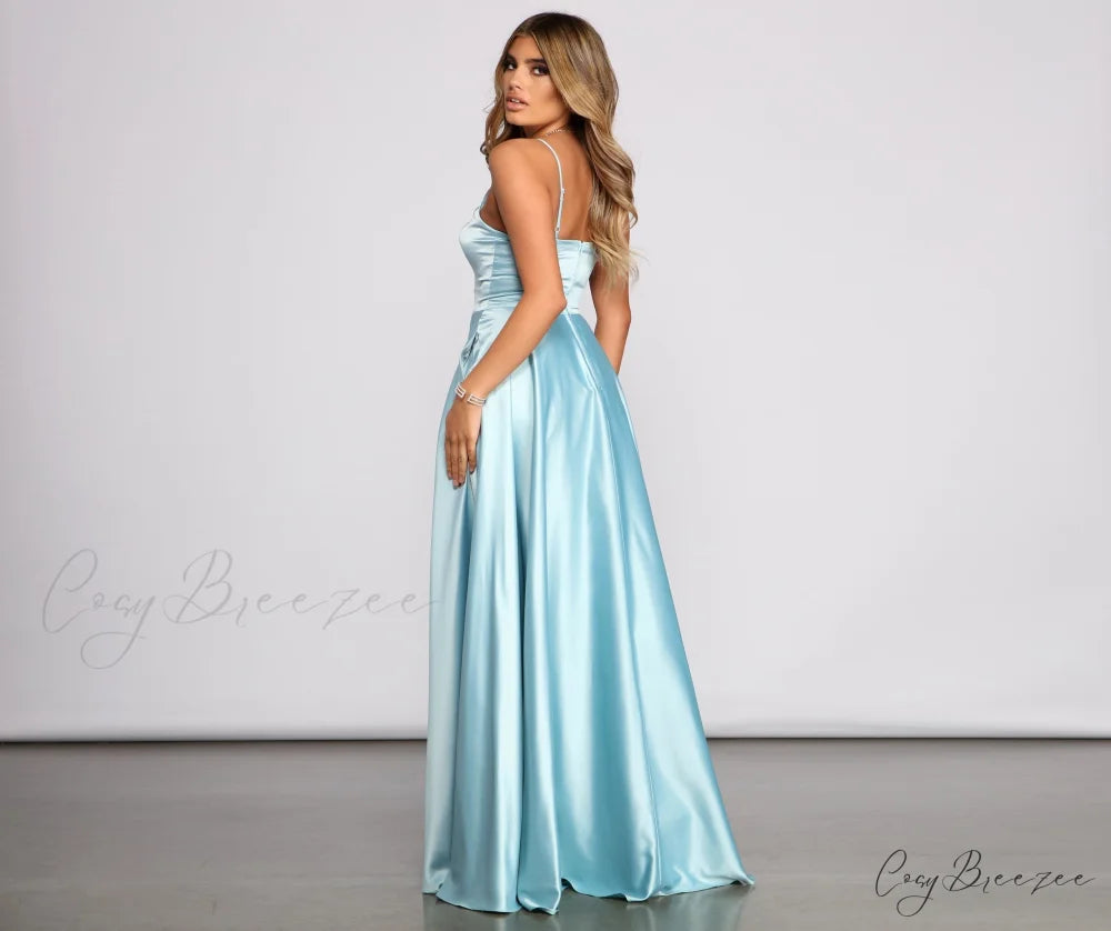 Juliet Formal Stylish High Slit Dress