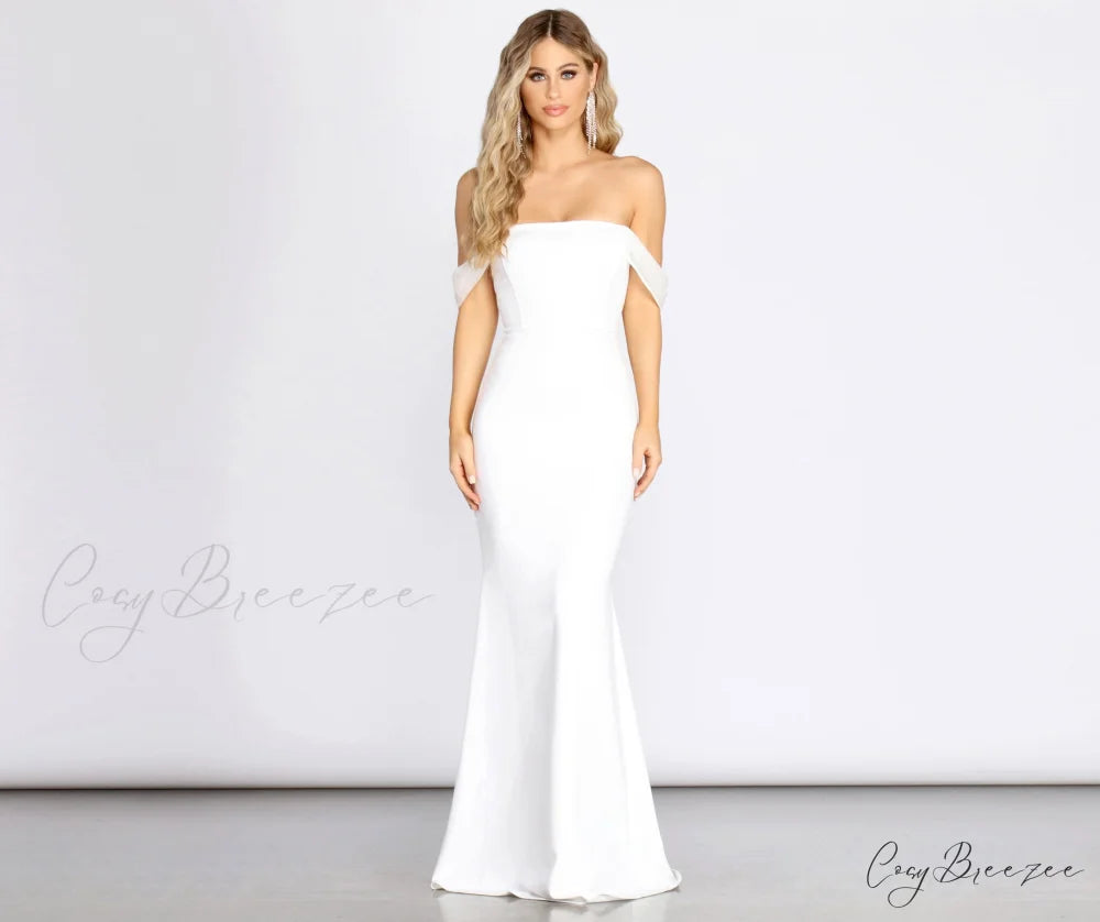 Kalel Off The Charming Shoulder Mermaid Dress