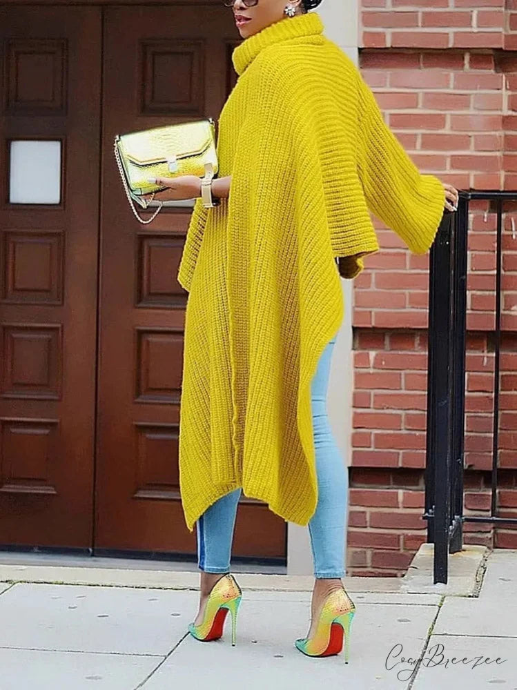 Knit Ruffle Graceful Sleeve Solid Tops