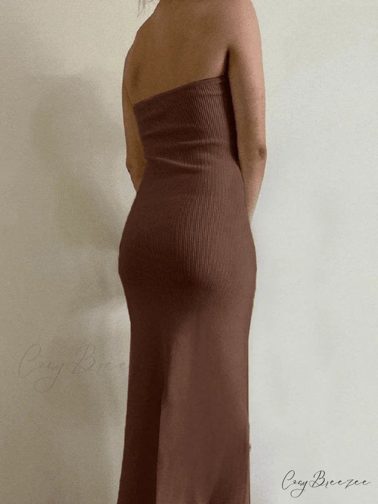 Knitted Turtleneck Graceful Slit Hem Sweater