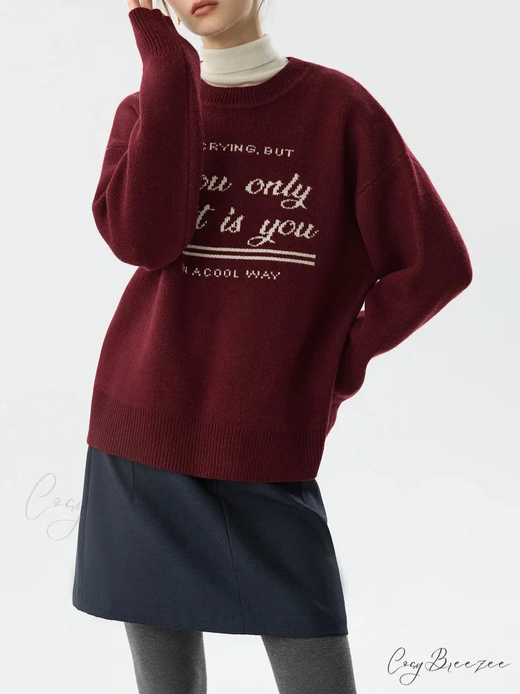 Korean Style Pullover Knitted Sweater swraters-241228