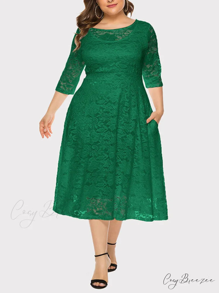 Lace Detail Graceful Bandeau Top Green / XL