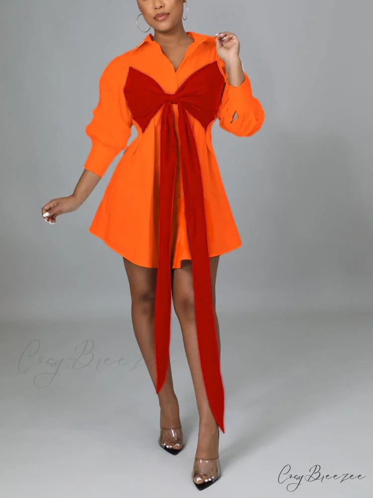 Lace Up Graceful Black Bandeau Top Orange / L