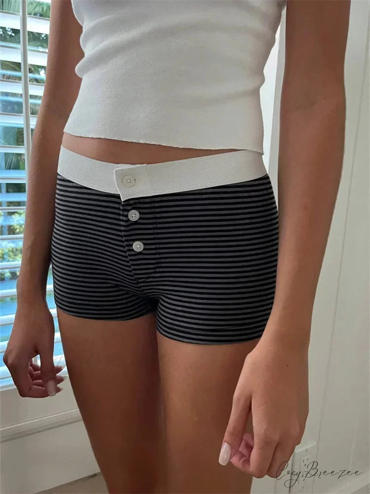 Lacy Bow Spliced Bloomers Short short-250223