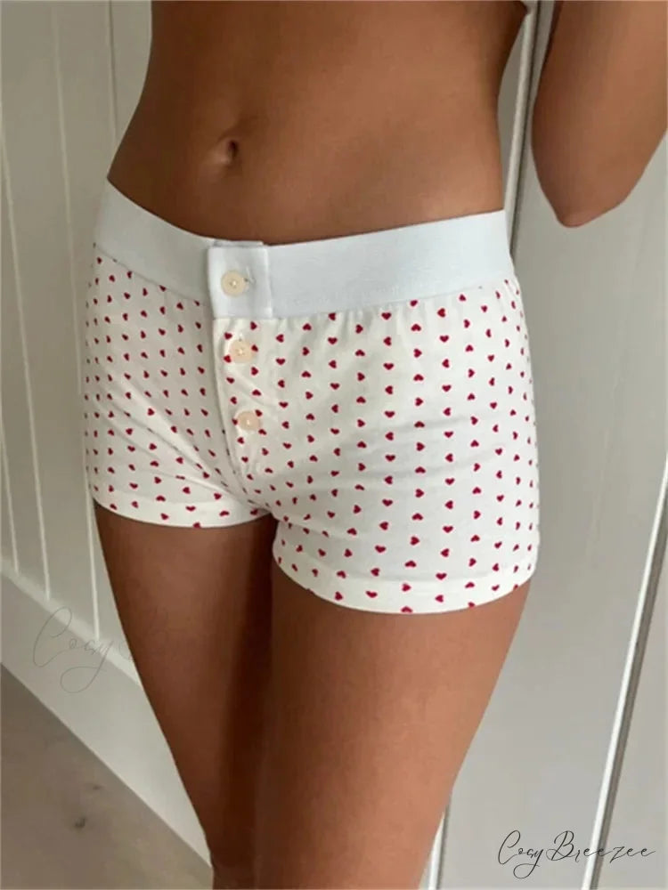 Lacy Bow Spliced Bloomers Short short-250223