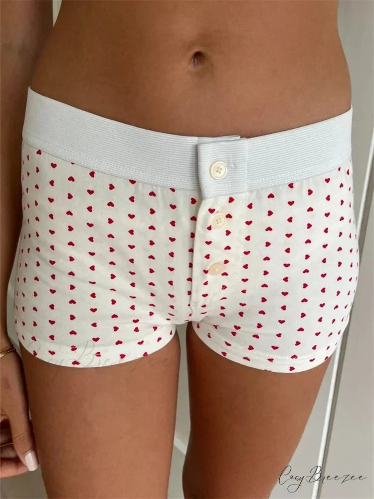 Lacy Bow Spliced Bloomers Short white6 / S short-250223