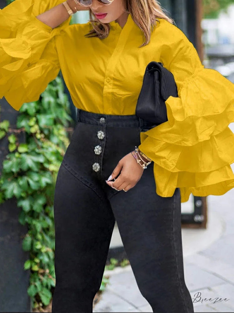 Layer Charming Necklace Yellow / M