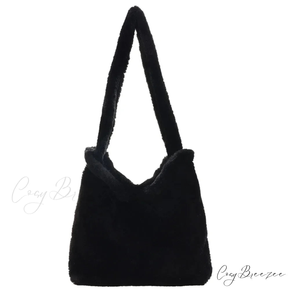 Leopard Love Heart Pattern Underarm Shoulder Bag Black shoulder-250126