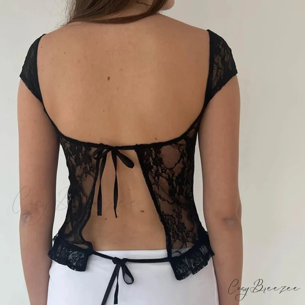 Leopard Mesh Slash Neck Crop Top croptop-250223