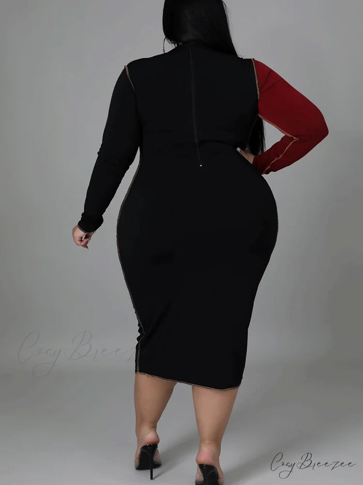Leopard Party Graceful Midi Dress