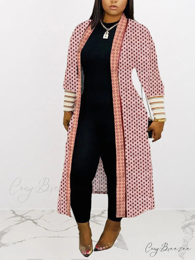Leopard Print Graceful Bowknot Pleated Dress