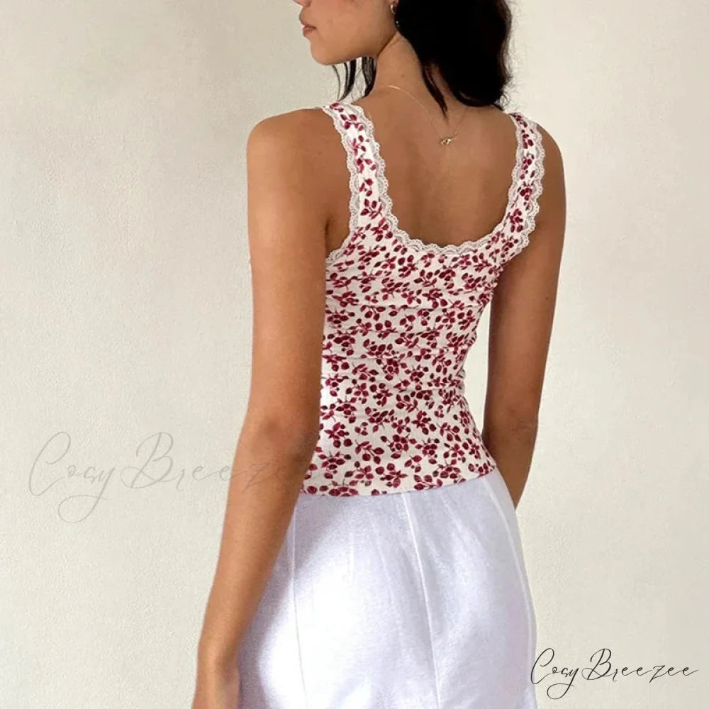 Leopard Print Lace Patchwork Fairy Coquette Retro Mesh Sheer Sleeveless Crop Top croptop-250126